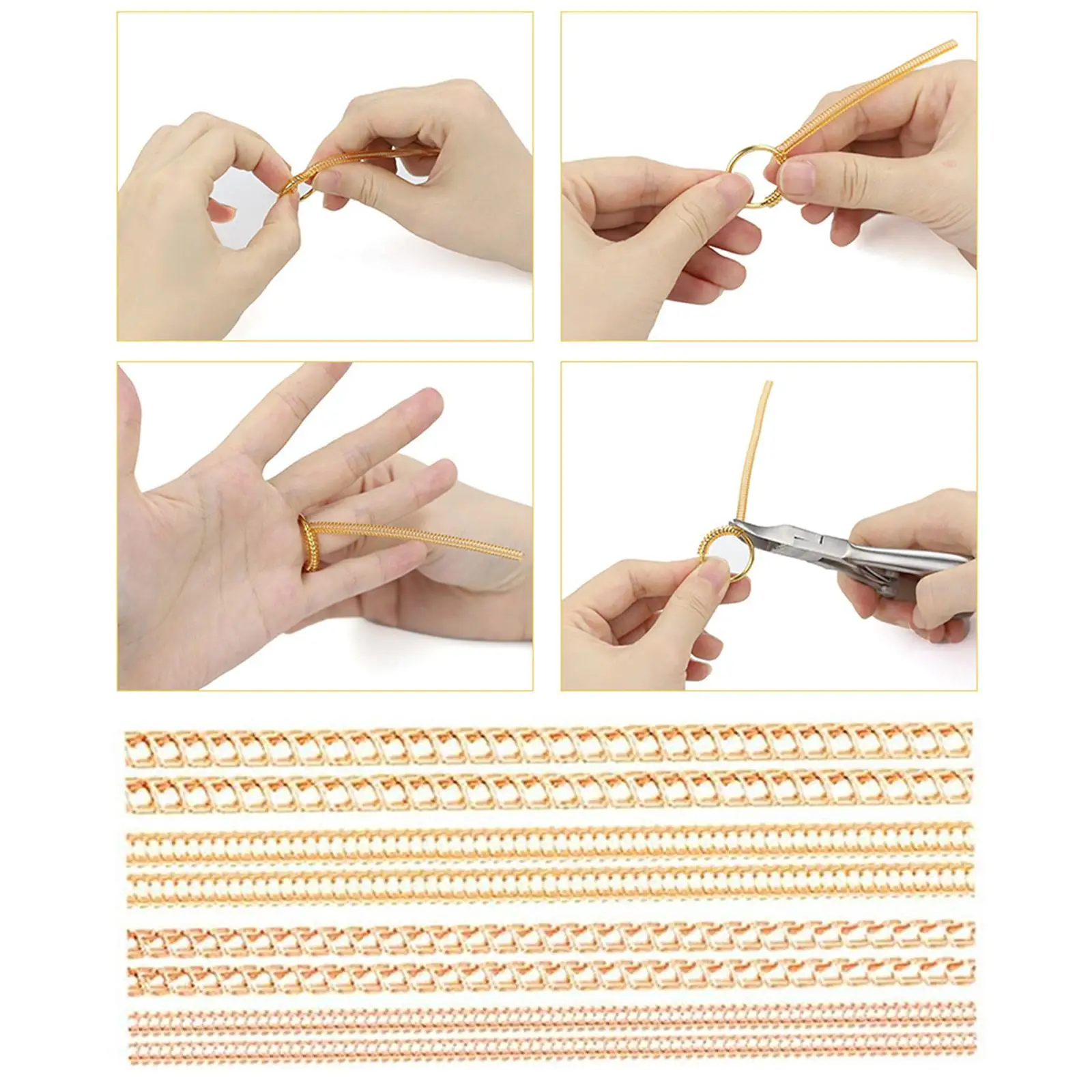 TPU Invisible Ring Size Adjuster Spiral Ring Tightener Jewelry Sizer Connector for Loose Rings Women Men
