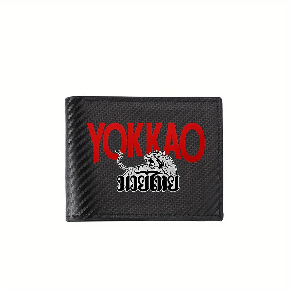 

YOKKAO Tiger Fighting Муай Тай сильные мужские кошельки простые деловые современные стильные дизайнерские подарки с принтом для отца, парня C