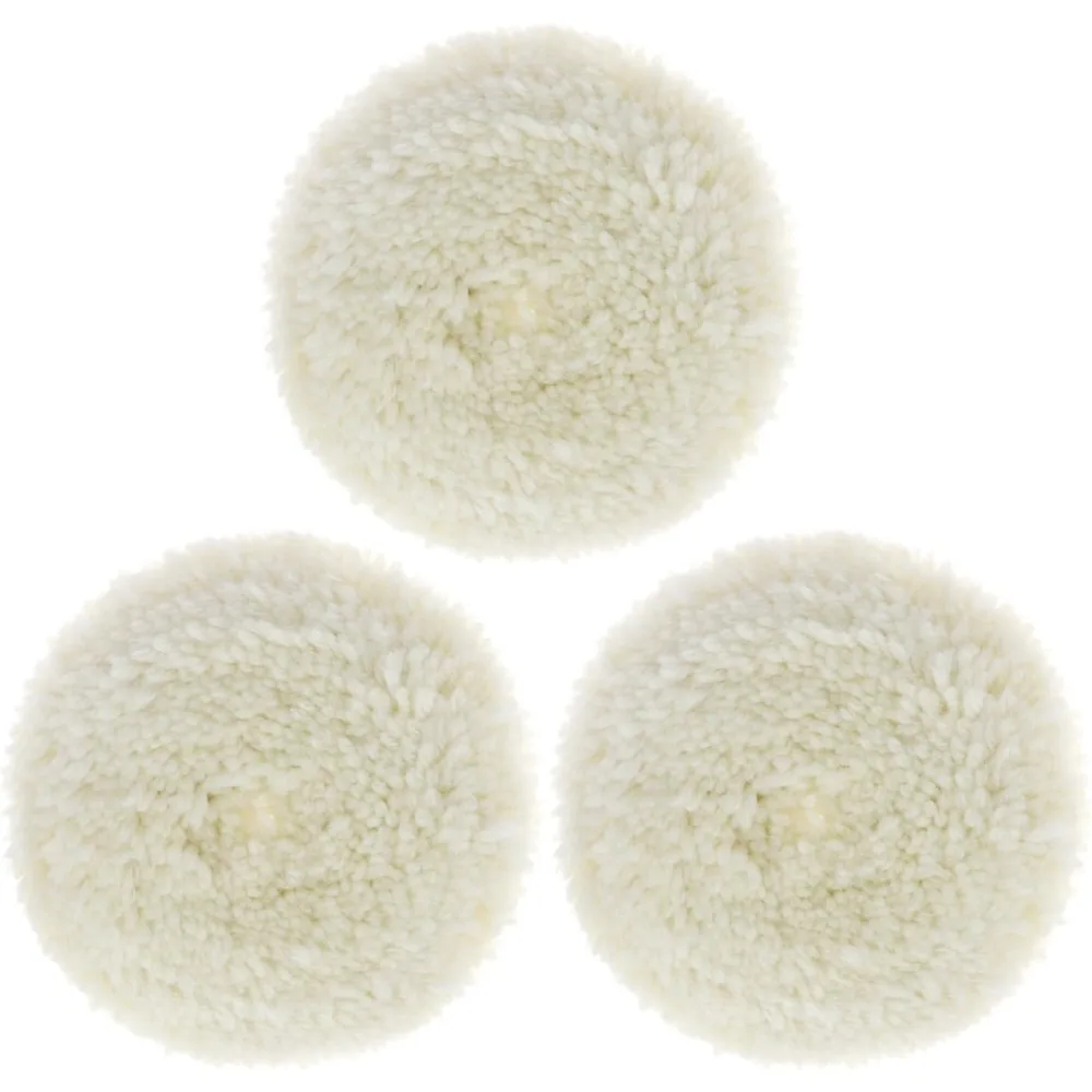 

Комплект шерстяных полировальных подушечек QWORK, 3 шт. грубых шерстяных подушечек для быстрого удаления и полировки царапин, для автомобилей, лодок, грузовиков, автофургонов