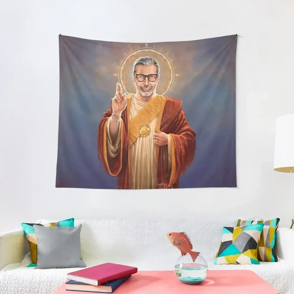 

Saint Jeff of Goldblum - Jeff Goldblum Original Religious Painting Tapestry Bedrooms Decorations Decor Home Tapestry