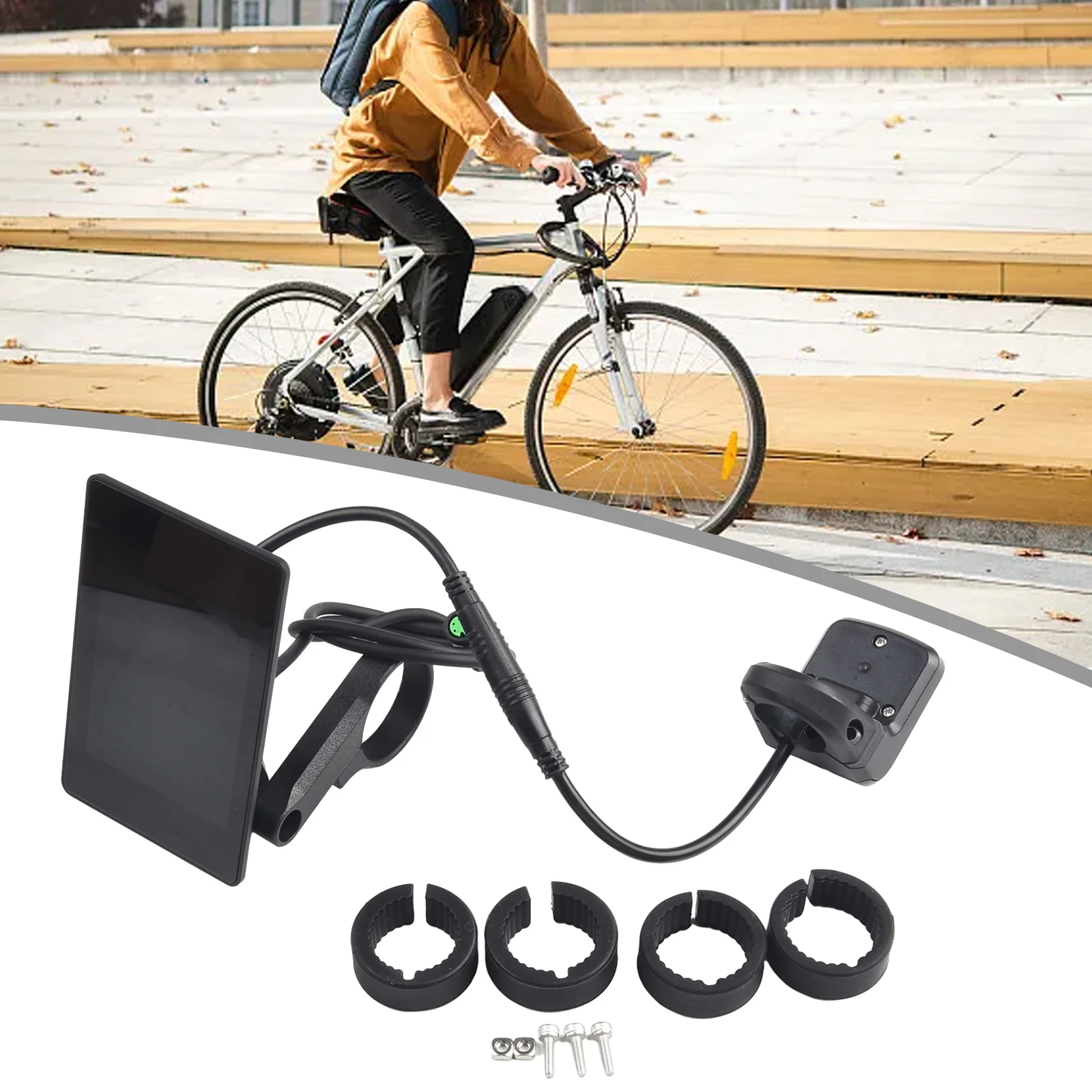 

EBike LCD Display Electric Bike Display 36V-52V NEW 860C Speed Control For Bafang Motor UART Protocol IP65 Waterproof Display