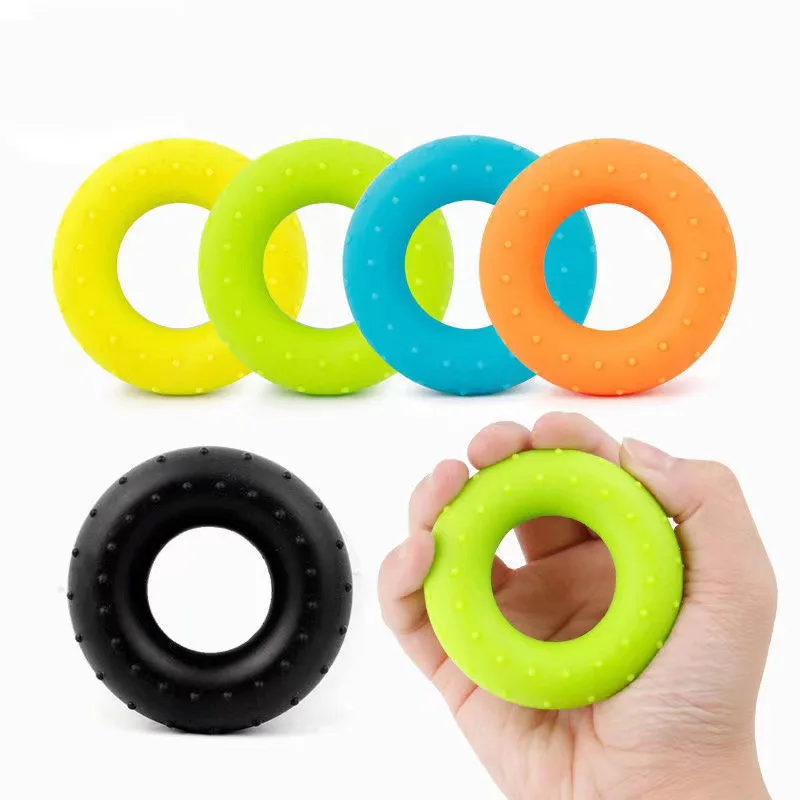 

Silicone Hand Trainer Gripping Ring 40LB Carpal Expander Arm Strength Power Gripper Hand Grip Stress Relief Gym Home Exercise