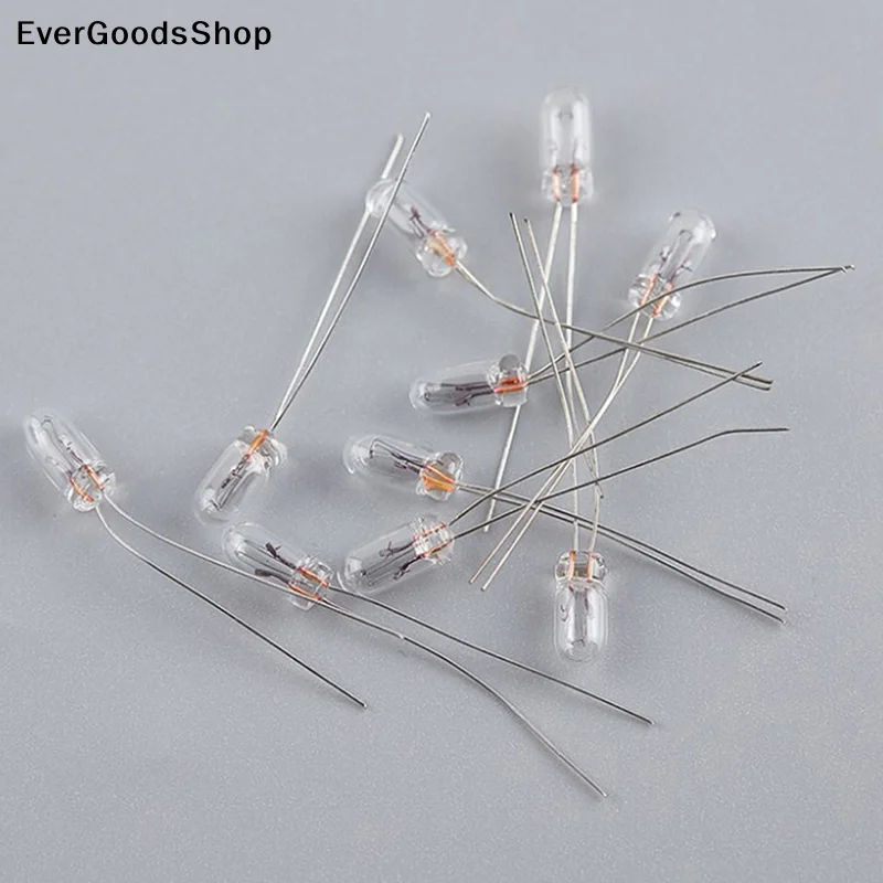 New 25PCS 5mm 4mm 3mm Clear 12V Mini Bulb of Wheat Rice Bulbs Switch Button Bulbs Indicator Bulb Tungsten Lamp