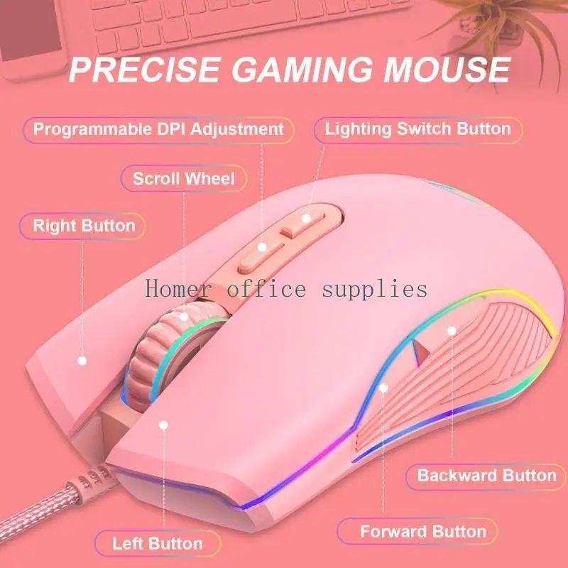K43B BRAIDED USB MOUSE VỚI TÍNH NĂNG C