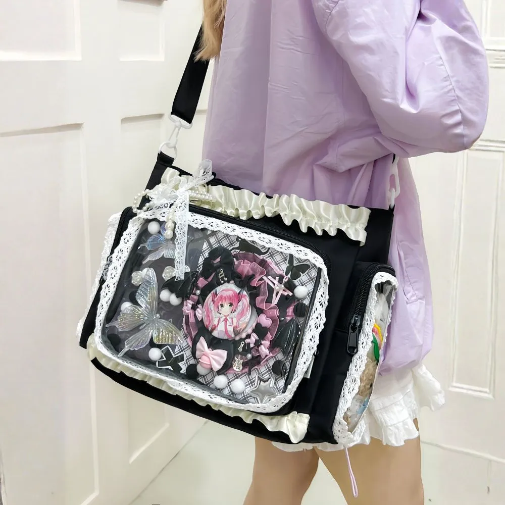 

Ballet Girl Has A Large Appetite Itabag Japanese Single Shoulder Cross Body Goods Bag Gifts Y2K Cute Lolita Transparent Tote Bag