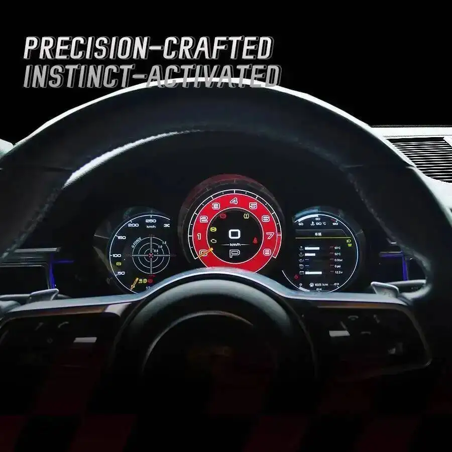 Per Porsche Macan 2014-2023 Boxster Modifica auto Interni LCD Pannello strumenti Console centrale Display prestazioni Accessor