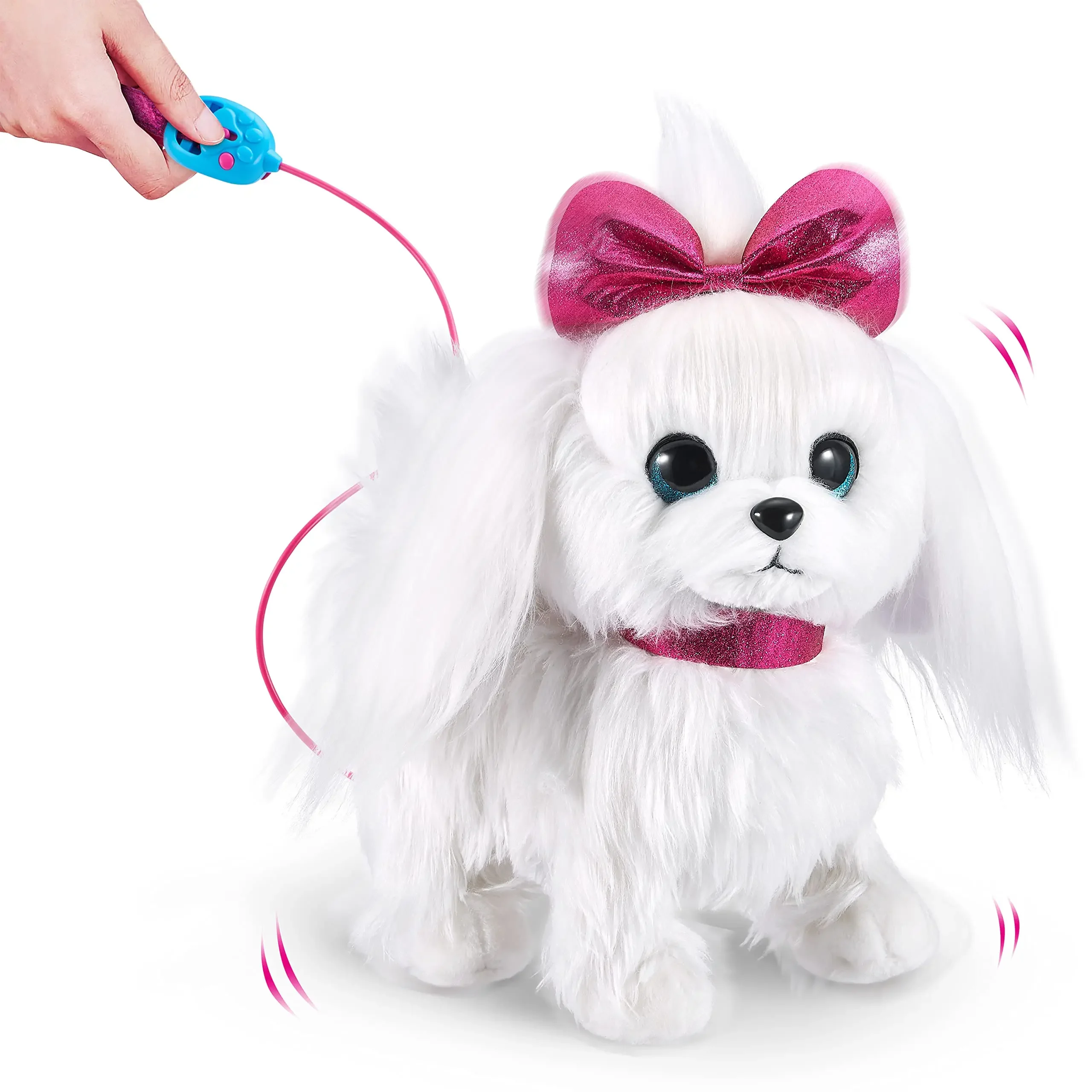 ZURU Pets Alive Lil' Paw Interactive Dog, brinquedo macio de pelúcia motorizado para crianças e meninas, cachorro ambulante, cão interativo que anda interativo