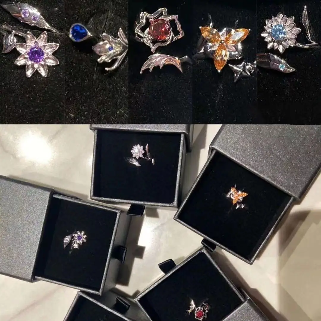 Charlie Evan Jesse Sariel Osborn Popular Anime Two-dimensional Peripheral Character Rings with The Same Style Fashion Jewelry