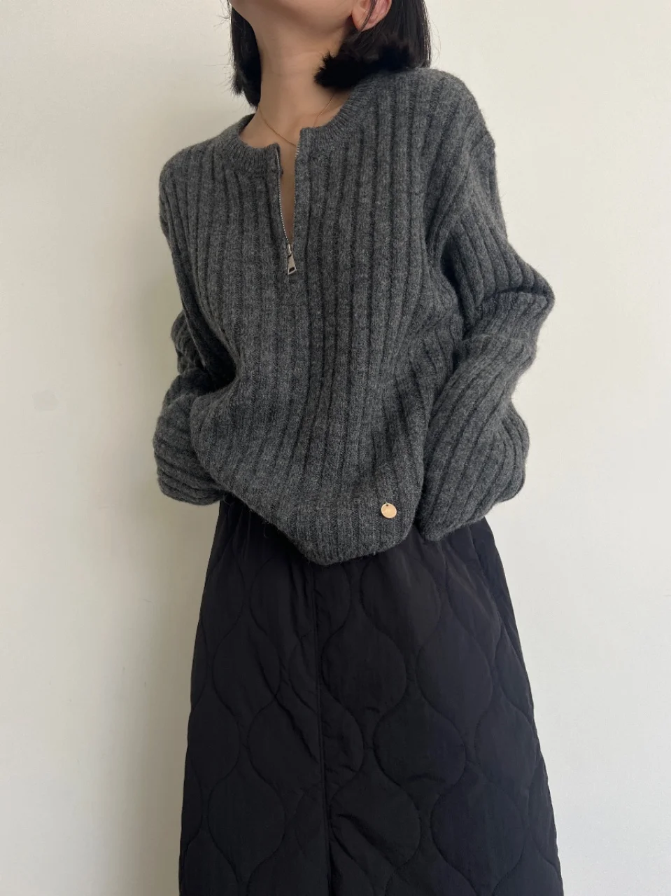 

Sli ort Knitted Sweater Women's Casual High Collar Knitwear Versatile Autumn Winter Simple Faion High Quali Top