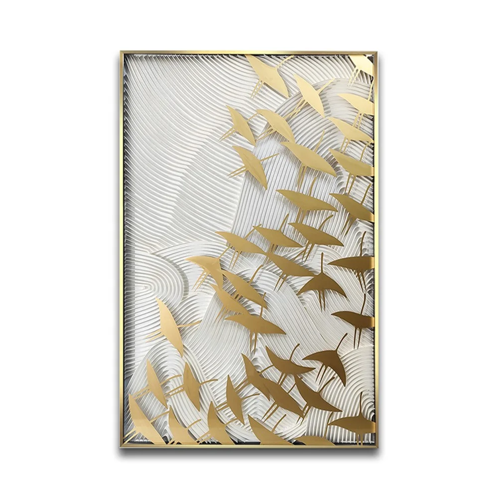 

Заводская поставка, индивидуальный размер, животное, скрезка, пейзаж, роскошная бумага ручной работы, 3D настенный декор, искусство для отеля