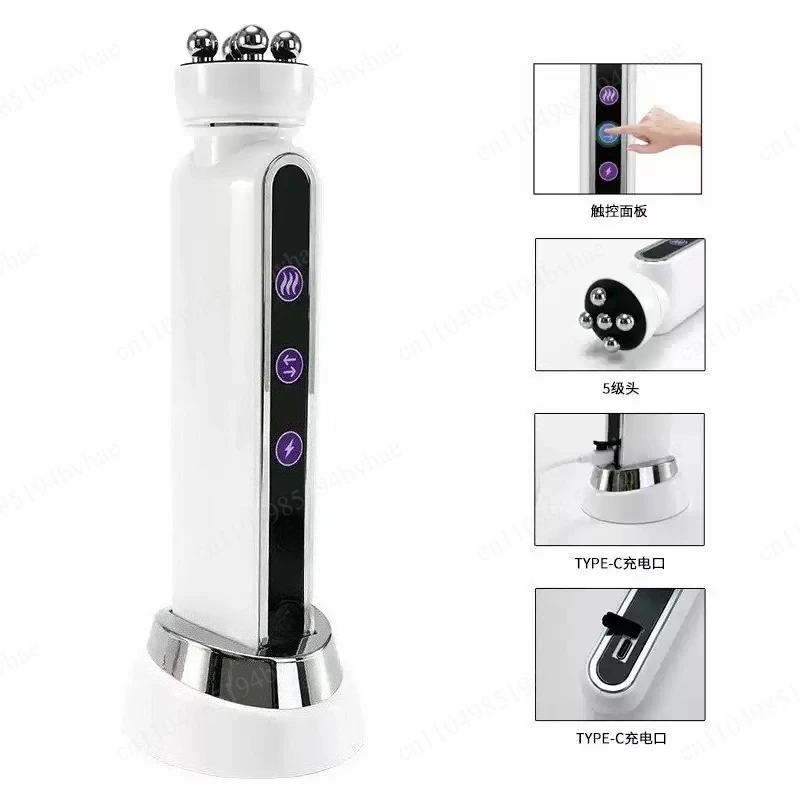 The new facial body roller massager lifts and softens the skin with heated induction, used to reduce fine pores and lines