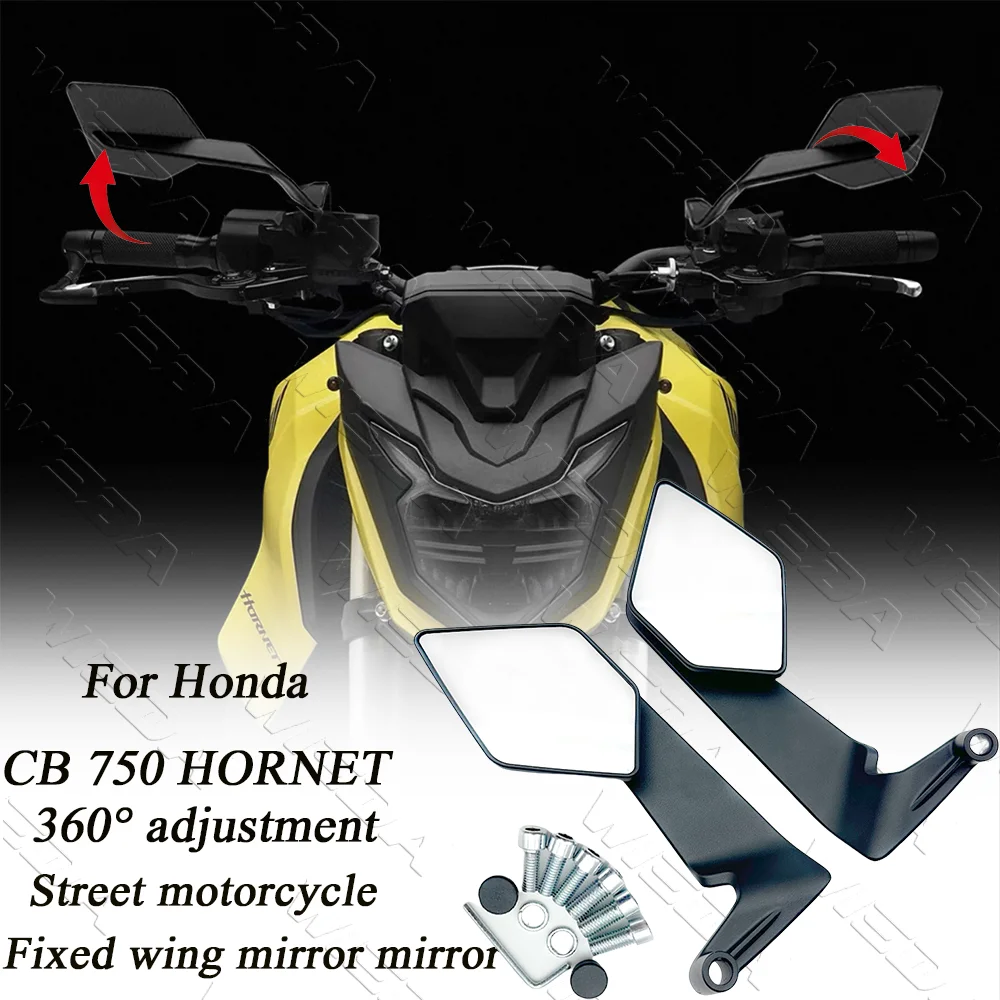 New CB750 Hornet 2023-2025 Mirror Motorcycle Accessories 360° rotation Side Rearview Mirrors For Honda CB 750 HORNET Adjustable