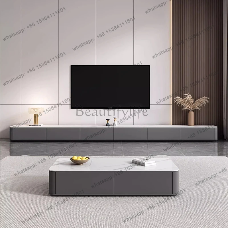 Muebles Modernos de Lujo para TV, Soportes para TV con Cajones Móviles para Sala de Estar, Organizador de Mesa para TV de Diseño, Muebles para TV, Muebles Modernos
