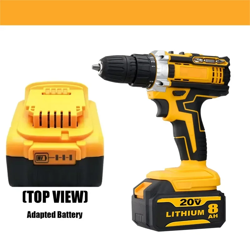 DCF850 Lithium Rechargeable brushless electric screwdriver Hammer drill 20V High torque 205N M Compact screwdriver