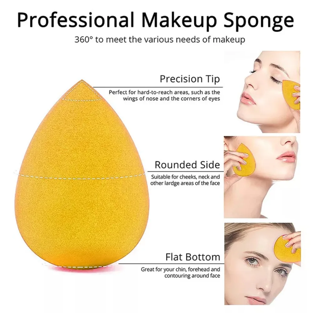 4Pcs/Set New Multi-color Makeup Sponge Blender for Dry & Wet Use Soft Beauty Egg Make Up Accessories Cosmetic Puff