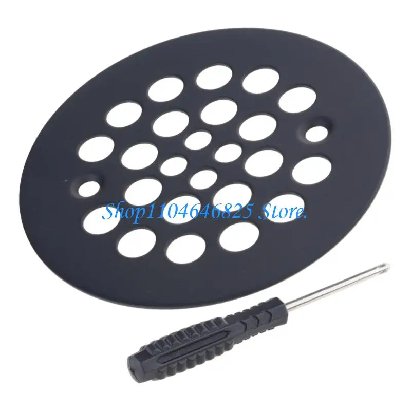 

Bathroom Drain Cover with Filter Plate Steel Construction Prevents Clogging Enhances Water Flows Simple Twist Install