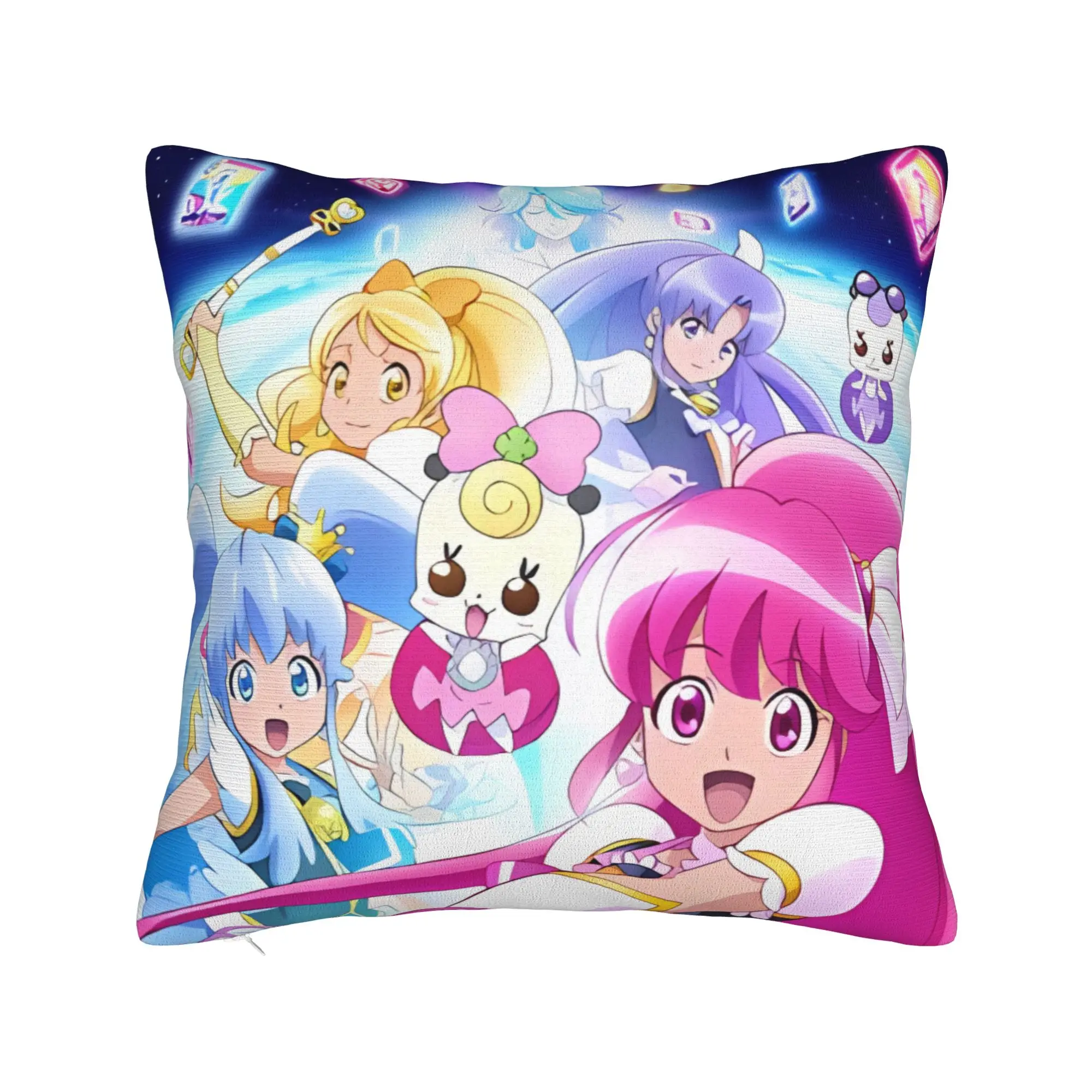 Pretty Cure Pillowcases  Fashion Pillow Case For Sofa Home Decoration Soft Pillow Cover