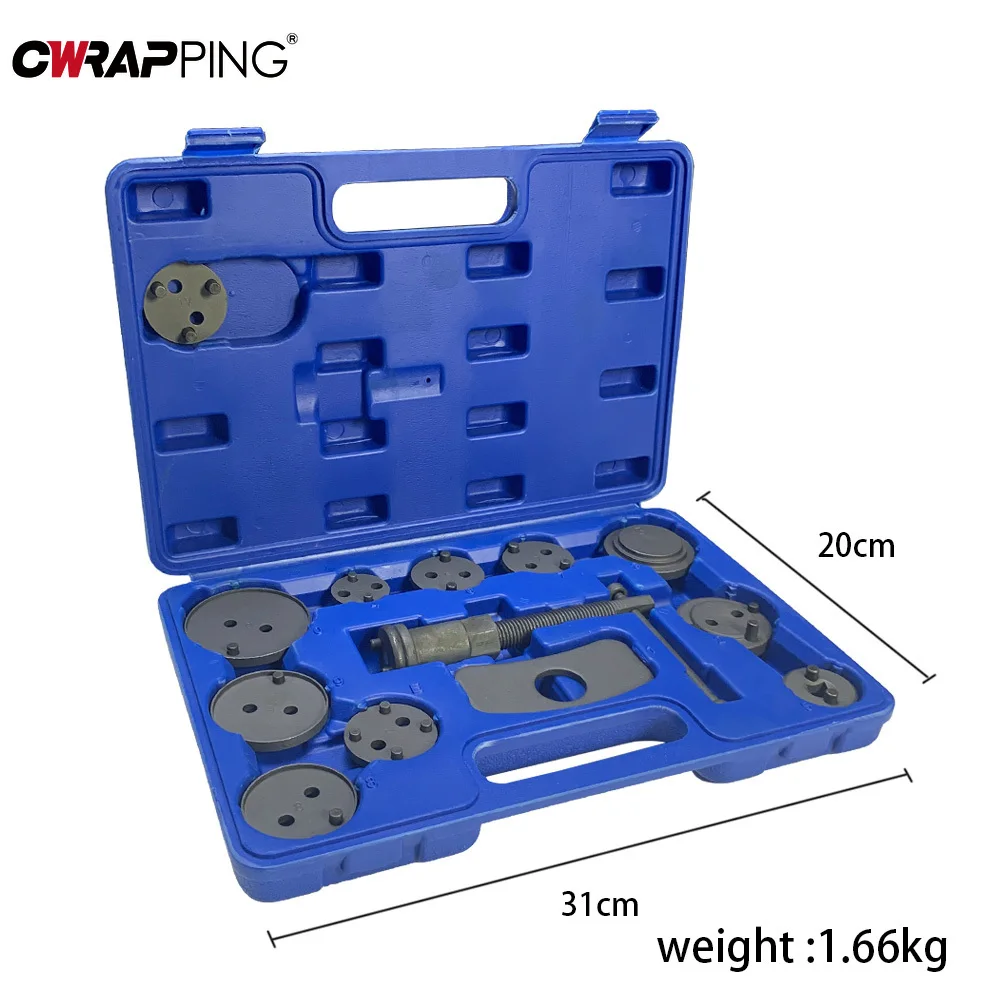 Car Repair Tool Set Brake Cylinder Adjustment Return Regulator Magnetic Driver Copper Tool Universal Auto Accessories 13pcs