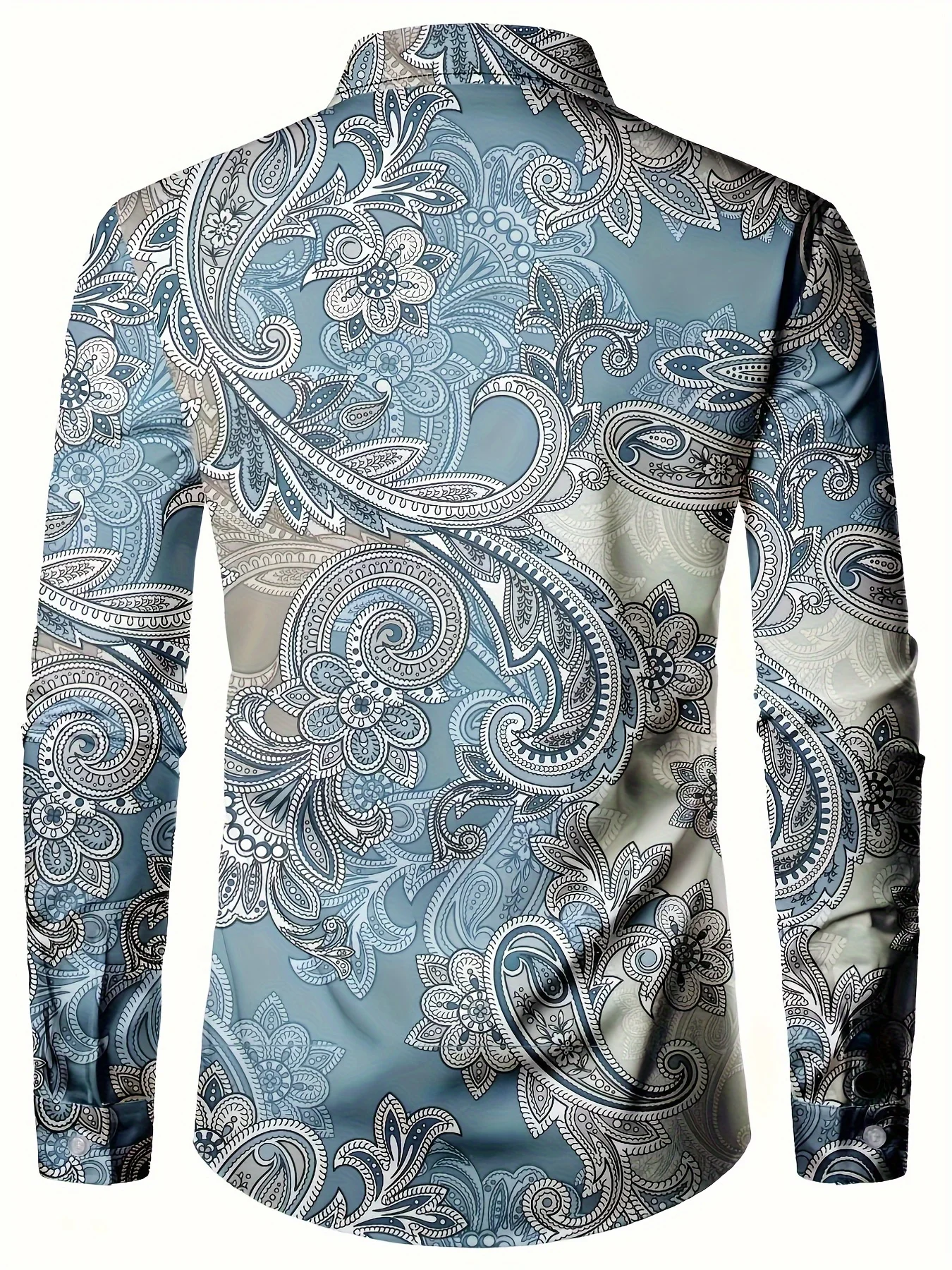 Men's Casual Elegant Printed Long Sleeve Shirt