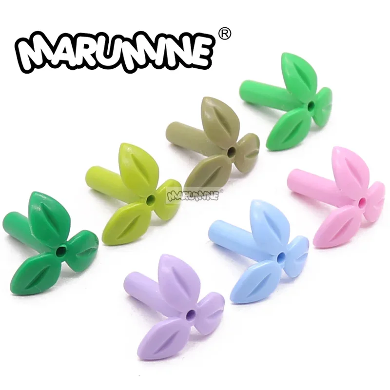 

MARUMINE 37695 Plant Stem with 3 Leaves MOC Bricks Tree Accessories 200PCS Garden City Park Buildings Blocks DIY Puzzle Parts