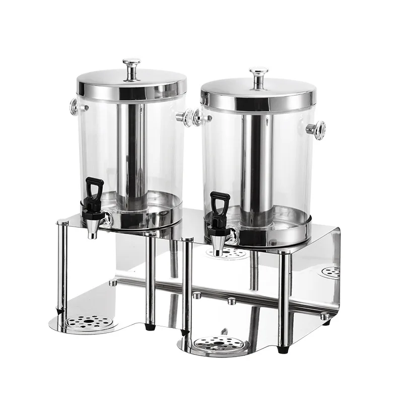 

Stainless steel large-capacity juice Ding hotel self-service beverage bucket Commercial juice bucket Transparent coffee bucket