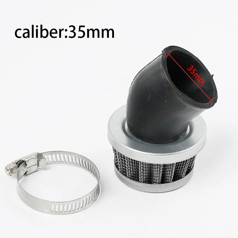 Universal Motorcycle 35mm 38mm Air Filters Stright Curved Right Angle For ATV Scooter Pit Dirt Bike Mini Air Filter Cleaner