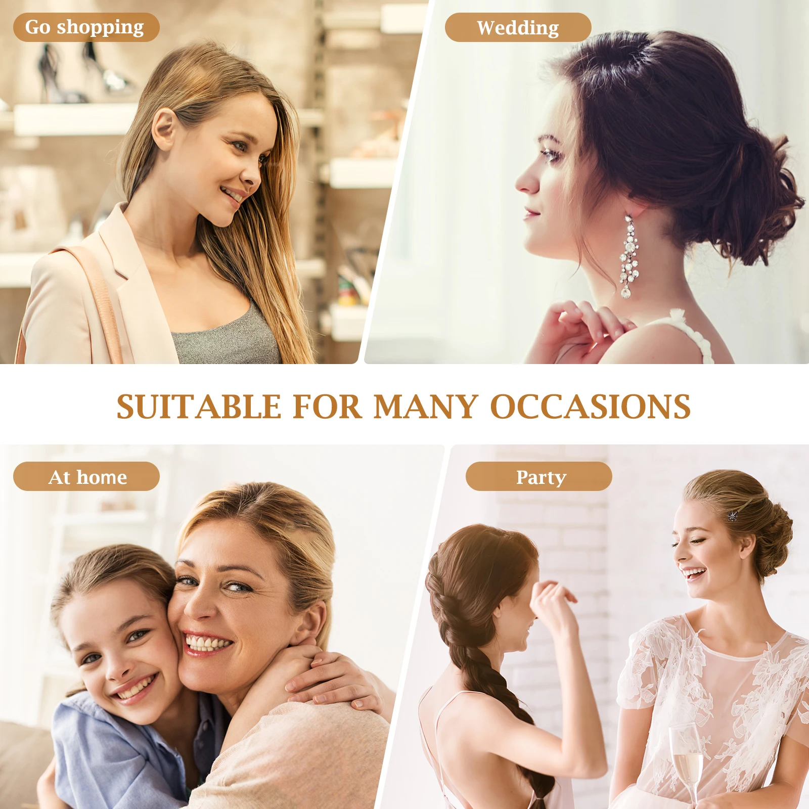 

12Pcs Classic Hair Comb with Straight and Twisted Teeth Wave Style Slide Hairclip for Girls Women Elegant Hair Accessory