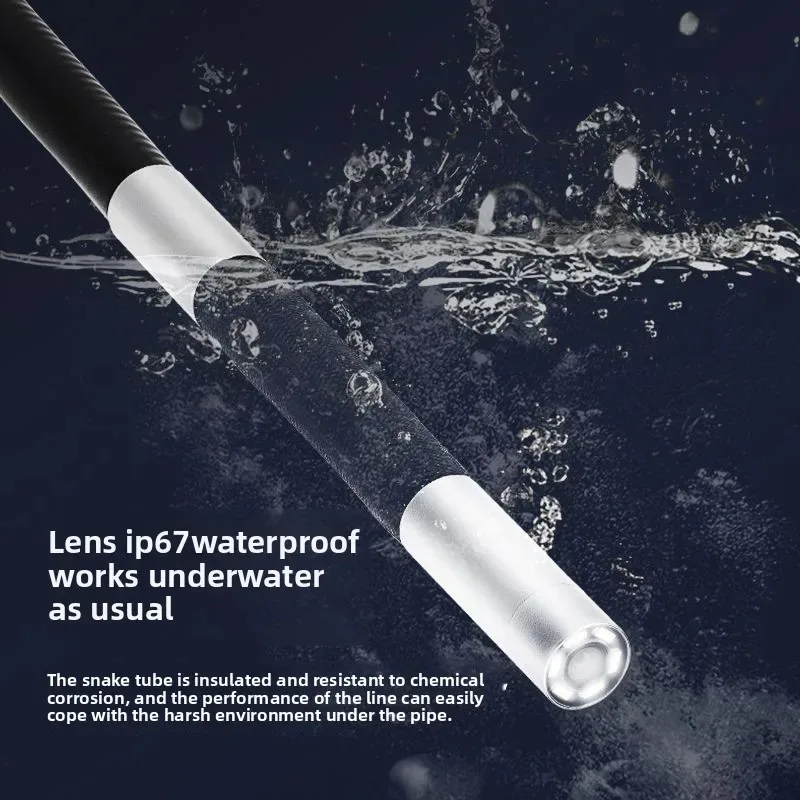 كاميرا فحص المنظار تدور 360 درجة عدسة 6 ملم كاميرا بوريسكوب مفصلية عالية الدقة للسيارات IOS أندرويد 1080P