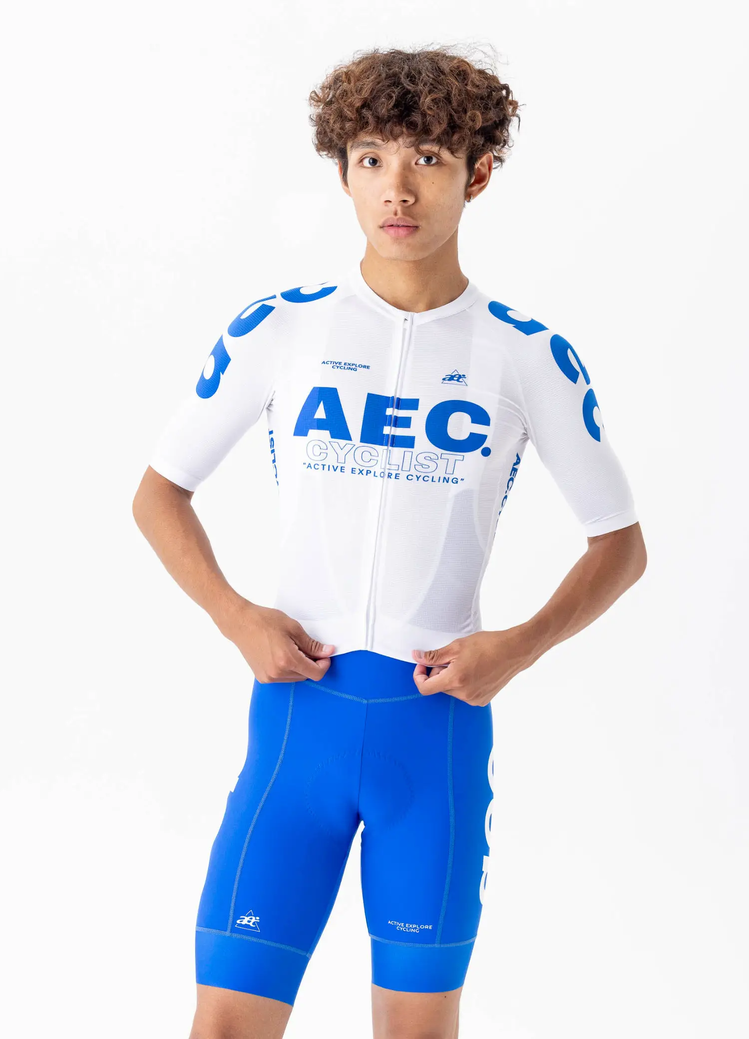 AEC Radfahren Trikots Männer Kurzarm Fahrrad Tops Wind Ultraleicht Atmungsaktive Rennrad Zipper Jersey Atmungsaktive Fahrrad Top – Detail 18