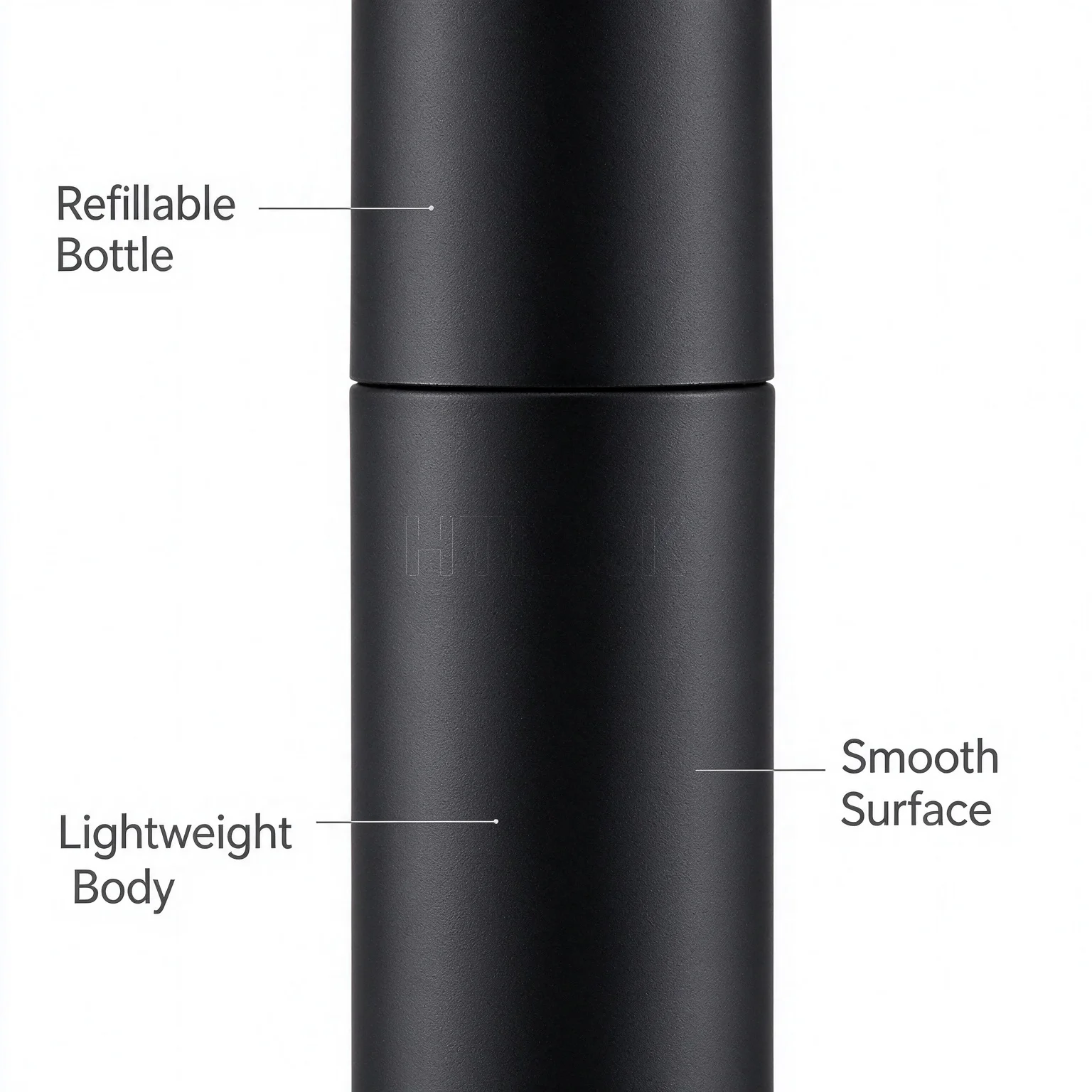 HTMCK 10ml Travel Perfume Sprayer, Refillable Cologne Container, Empty Dispenser Spray Bottle for Mini Sprayer Size (Black)
