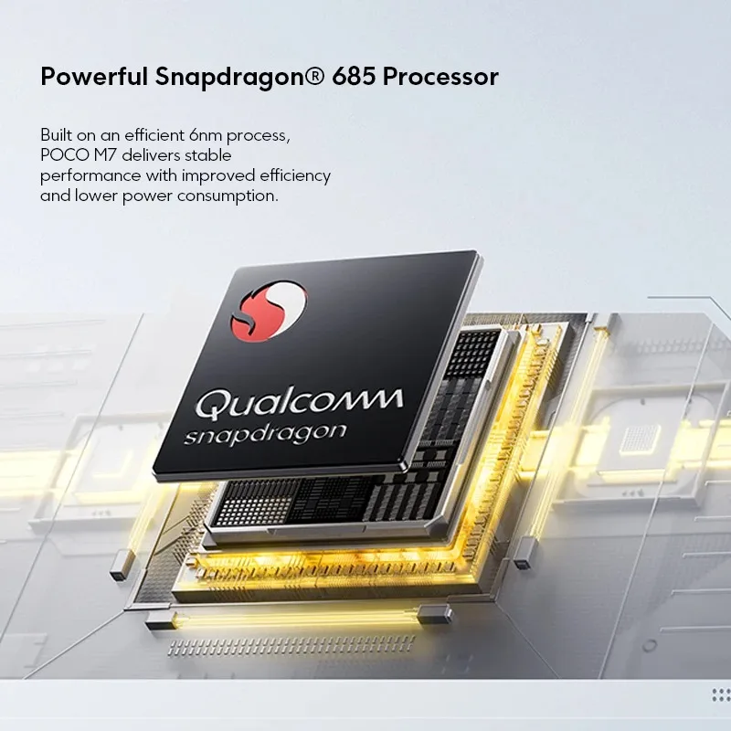 الإصدار العالمي POCO M7 Snapdragon 685 هاتف ذكي 6.9 بوصة 144 هرتز FHD + عرض كاميرا 50 ميجابكسل بطارية 7000 مللي أمبير في الساعة 33 وات شحن سريع NFC