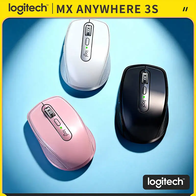 

Компактная мышь Logitech MX Anywhere 3S, эргономичный дизайн, перезаряжаемая, с быстрым прокруткой для портативных ПК Mac