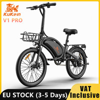 EU STOCK KuKirin V1 Pro Electric Bike 48V 7.5Ah Battery 350W Motor 20 Inch Tire 45KM/H Max Speed Cycling Electric Bicycle