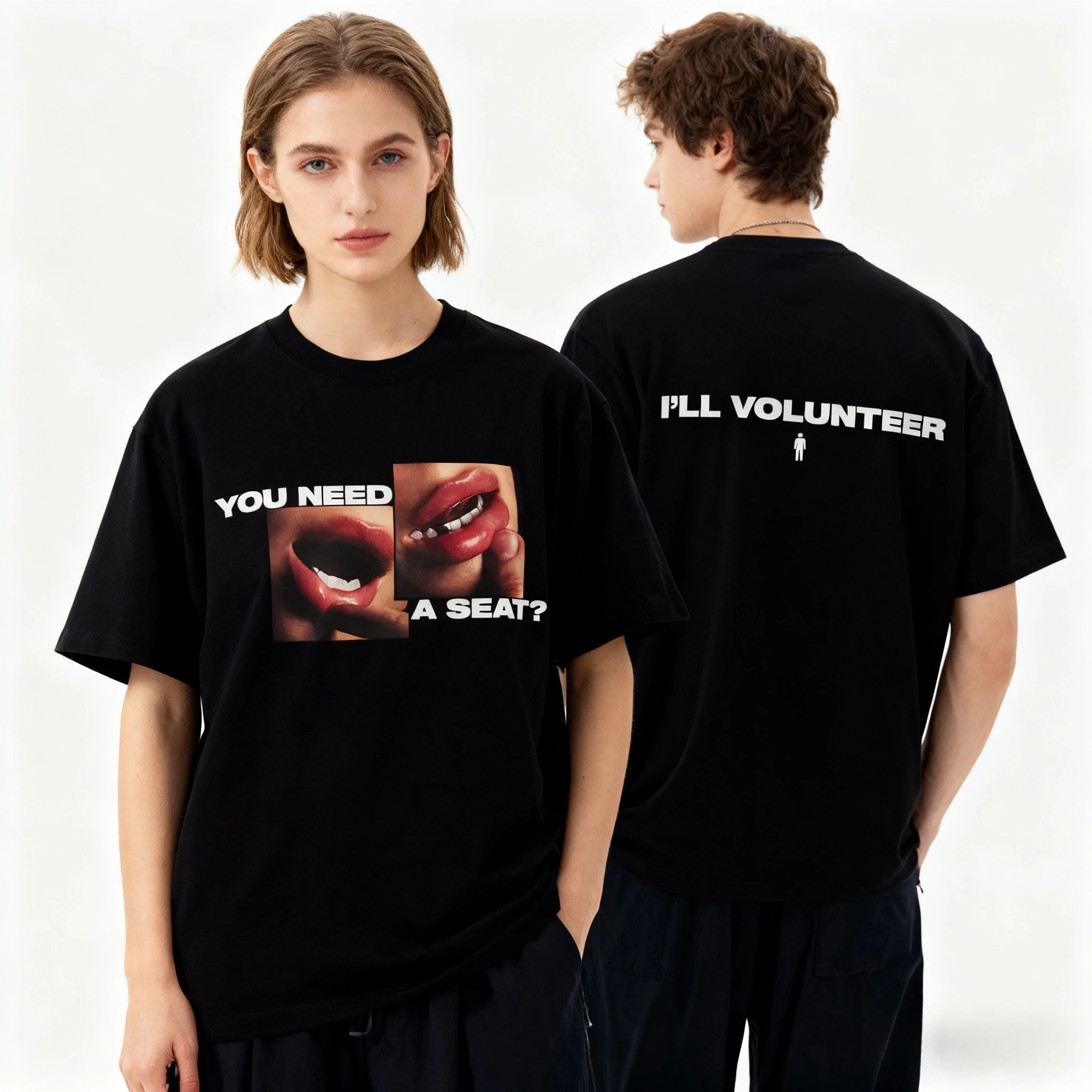 

Hit Me Hard and Soft You Футболка с забавным принтом Мужчины Женщины Harajuku Повседневные топы с короткими рукавами Одежда Уличные футболки Эстетичная одежда