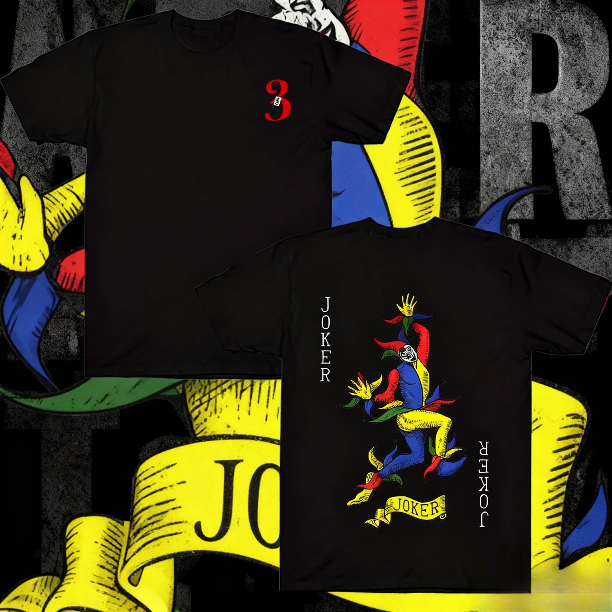 

Alice in Borderland Joker T-shirt, Oversized T-shirt, Men's Fashion, Japan 2025-26 Summer Pure Cotton 100% Printed T-shirt