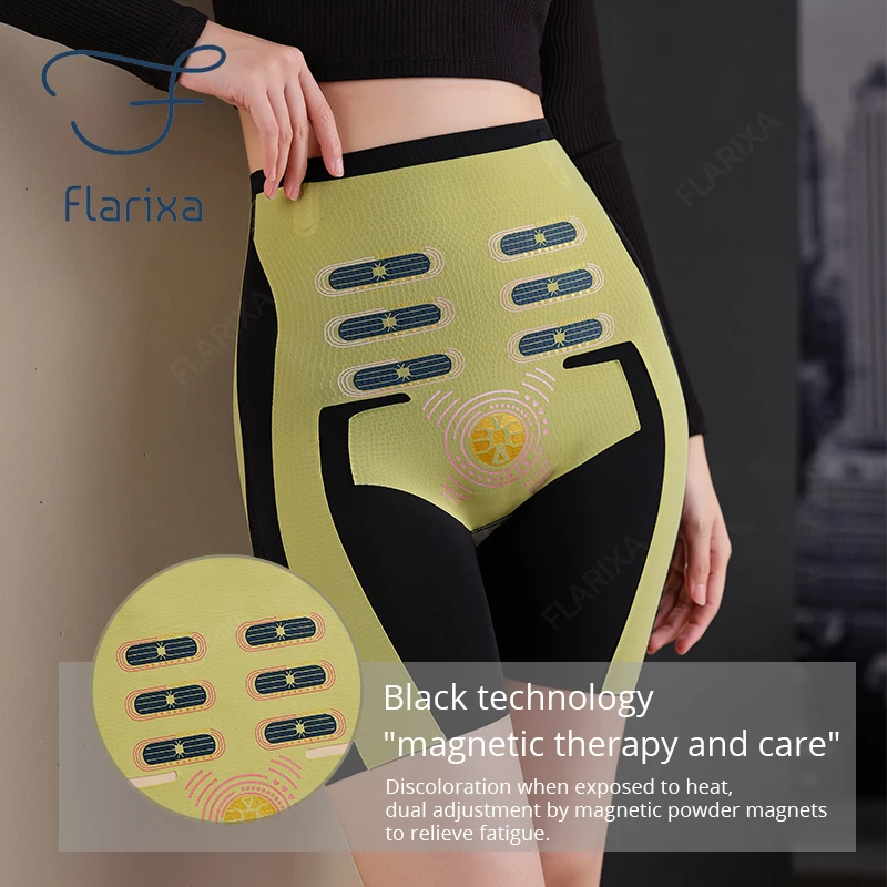 Flarixa 5D Levitation Hip Lift High Waist Women Shapewear Shorts Belly Slimming Panties Waist Trainer Body Shaper Pants