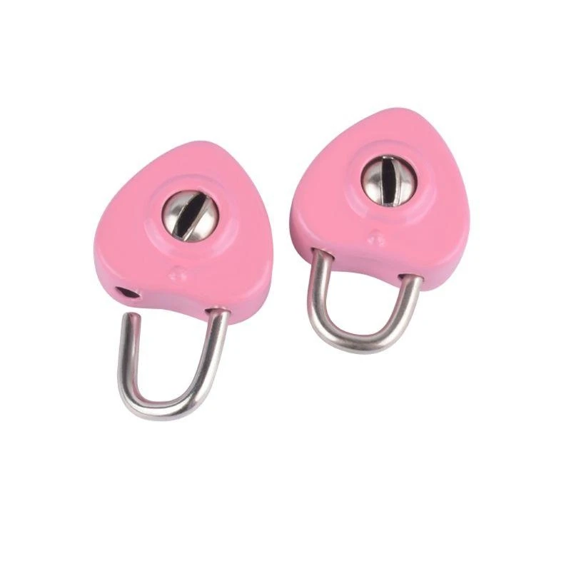 Wedding Keyed Padlocks Heart Shaped Lock for Jewelry Box Small Wooden Box