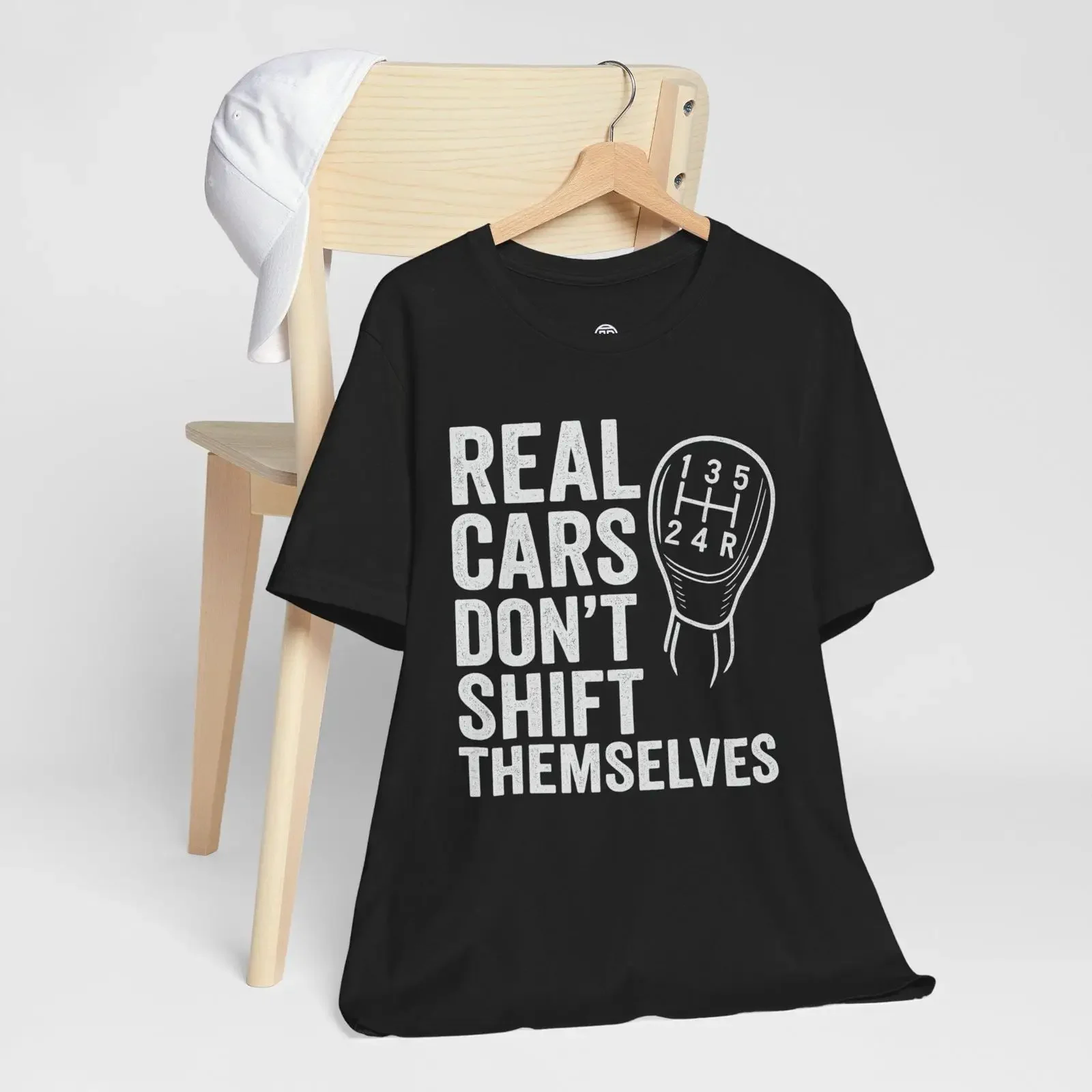 Real Cars Don't Shift Themselves T Shirt Funny Car Enthusiast vintage Washed streetwear Soft Stylish Comfortable