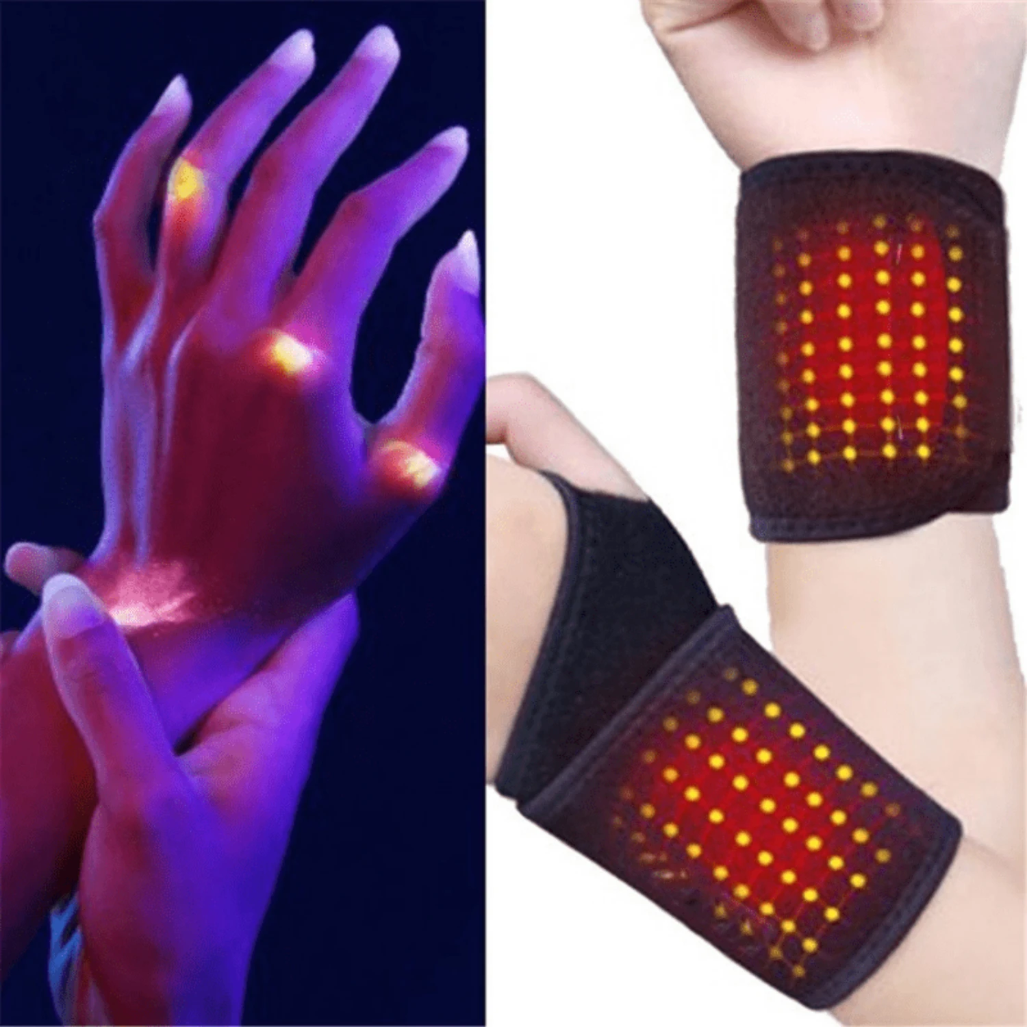 New Tourmaline Self-Heating Wrist Supports for Sports Protection & Therapy Care