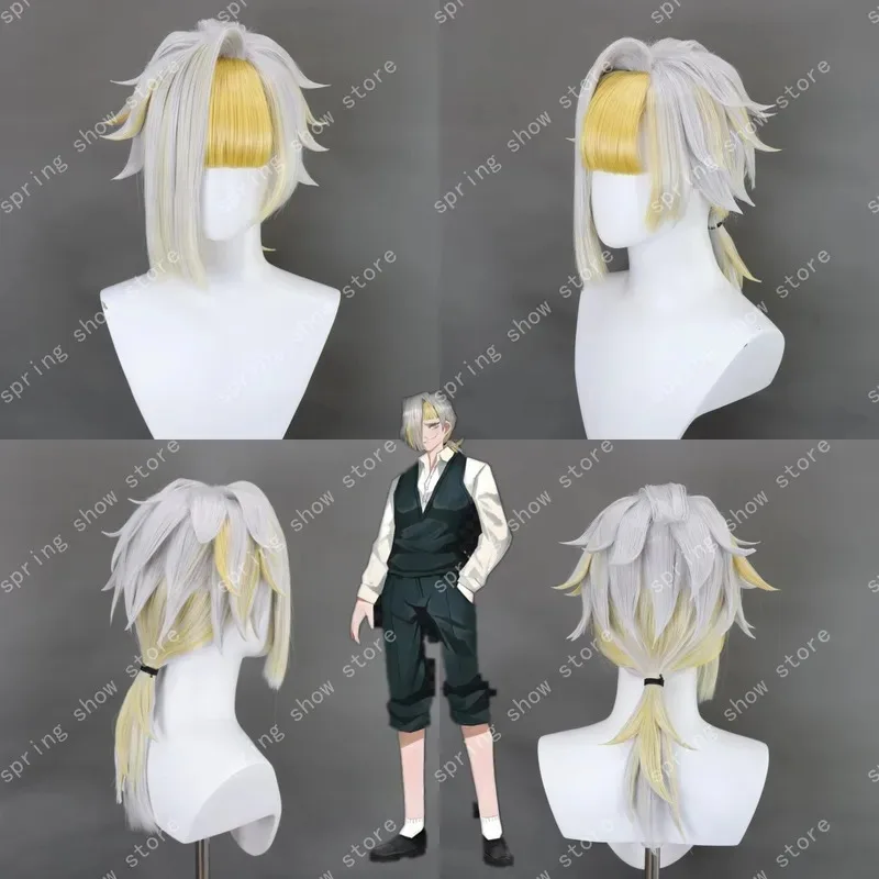 DY20Limbus Company Kromer أزياء تنكرية للشعر الاصطناعي أغطية الرأس مختلط الألوان على غرار شعر مستعار كوميدي 25 #2