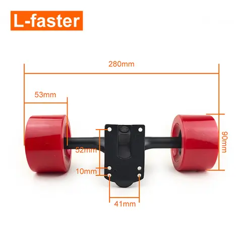 350W elektrisk skateboard hjuldrivningskit 90mm borstlös navmotor lastbil trådlös fjärrkontroll för dubbeldriven elektrisk bräda 8 best sales elektrisk longboard - №3