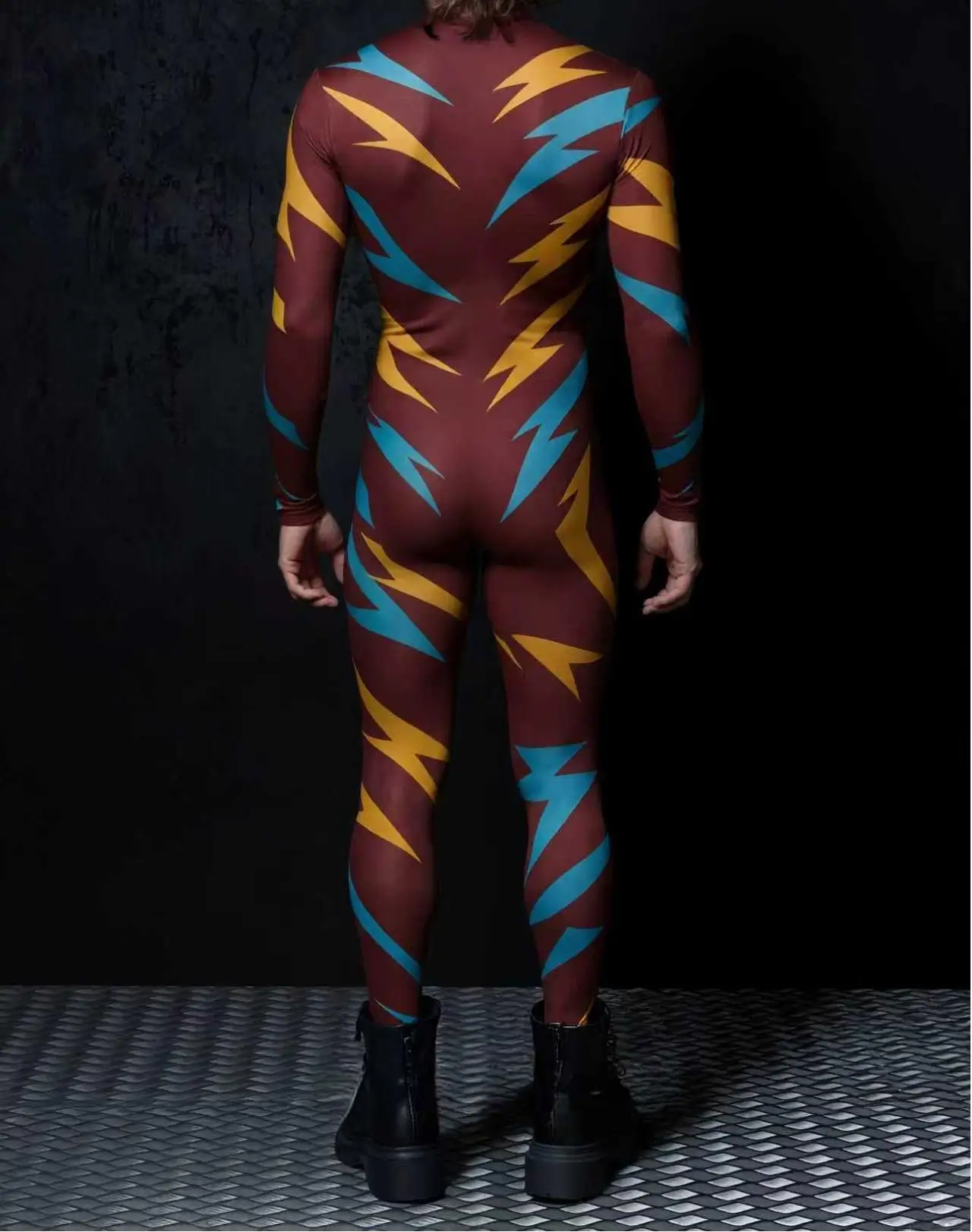 Herren Rüstungs-Muskelanzug, Karneval, Mechanischer Bodysuit, Halloween-Party, Bühnenauftritt, Cosplay-Kostüm, Strumpfhose – Detail 21