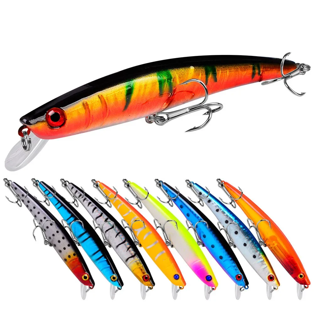 

1PC 11.5cm10.2g Fishing Lure High Quality Small Fish Lure 3D Eye Plastic Hard Lure Pesca Artificial Jig Rocker Crank bait