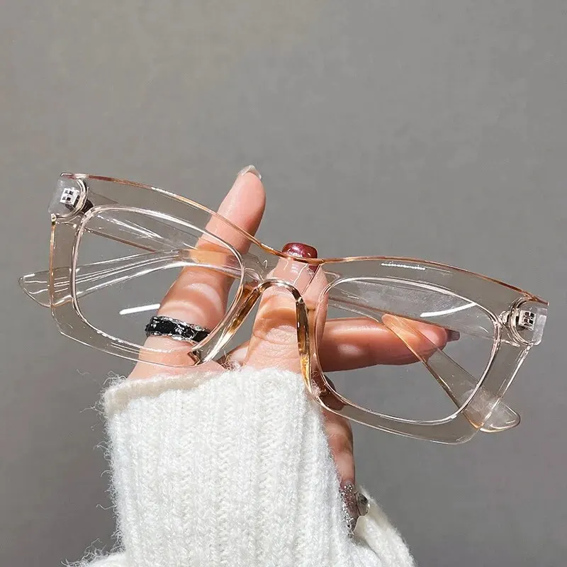 Retro Bag Color Anti-blue Glasses Europe And The United States Ins Wind Flat Mirror Female Color Glasses image 3