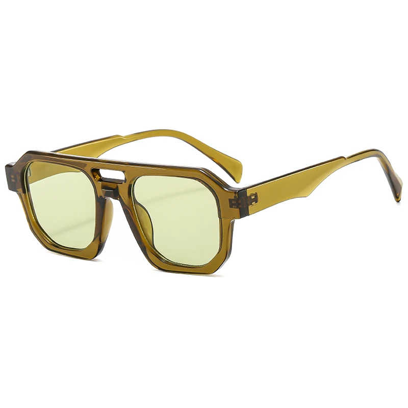 Veiligheidsbril Nieuwe Retro Pilot Zonnebril Heren Mode Minimalistisch Ontwerp Outdoor Anti UV Zonnebril Dubbele Beam Vrouw