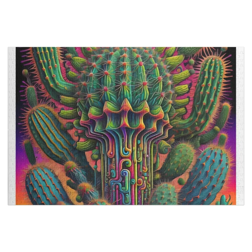 

Sacred Cactus Jigsaw Puzzle Wood Adults Christmas Toys Toddler Toys Puzzle