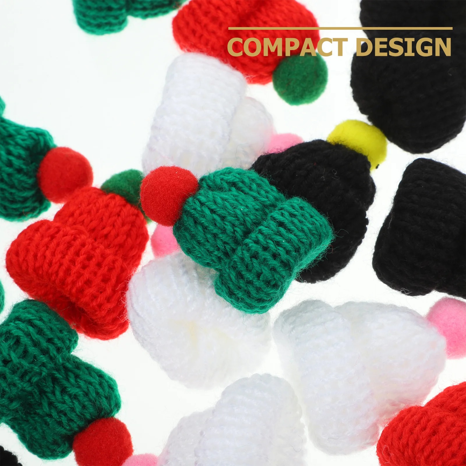 20 قطعة قبعة صوفية صغيرة اليدوية سانتا قبعات للملابس حقائب أحذية الديكور Craft بها بنفسك الحرفية الكبار هدايا الحفلات عيد الميلاد هدية المنزل #4