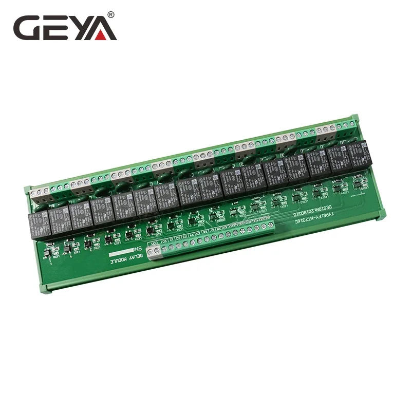 GEYA 16 Channel Relay Module 1NC1NO for AC DC 5V 12V 24V PLC Relay Board 10A Electromagnetic Relay