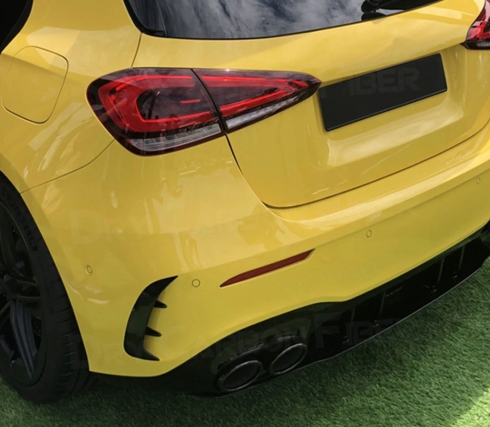 Rear Bumper Side Air Vent Cover Fender Trim Sticker For Benz A Class W177 Hatchback A180 A200 A250 A35 AMG 2019 2020