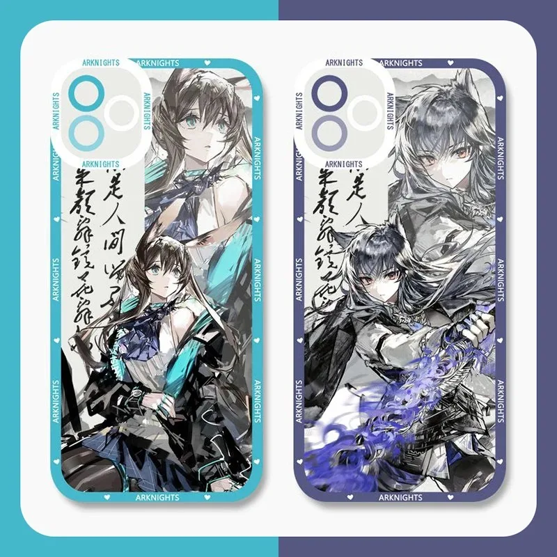 Anime Arknights Game Silicone Phone Case For Xiaomi Redmi Note 13 12 11 Pro Plus 4G 5G 12S 11S 10 10S 9 9S 8 13C 12C 10C Funda